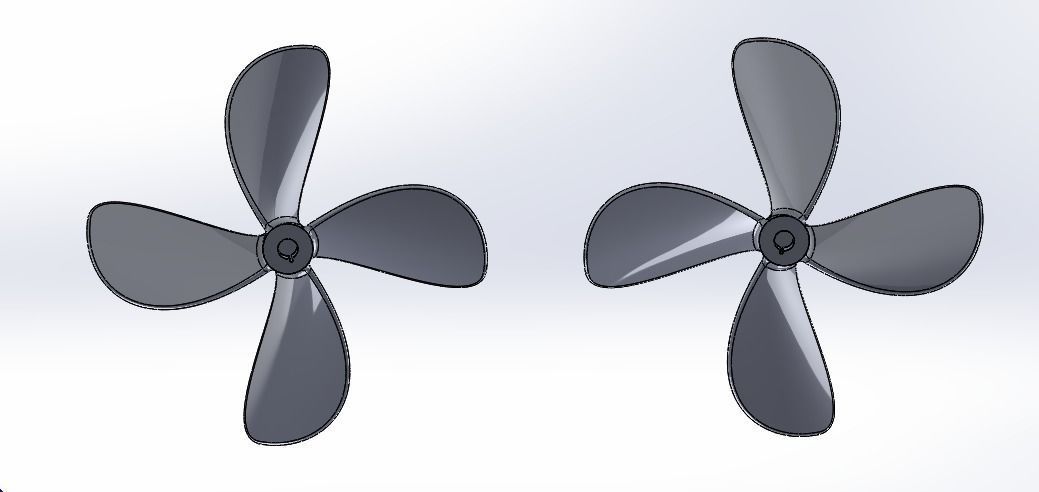 Propeller 120mm 3D print model_15