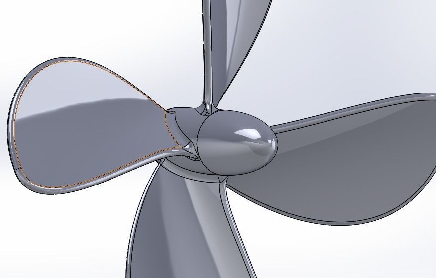 Propeller 120mm 3D print model_11