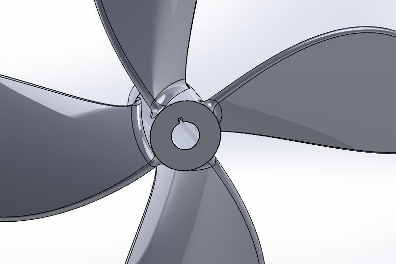 Propeller 120mm 3D print model_10