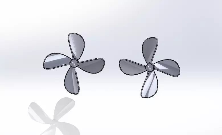 Propeller 120mm 3D print model_0