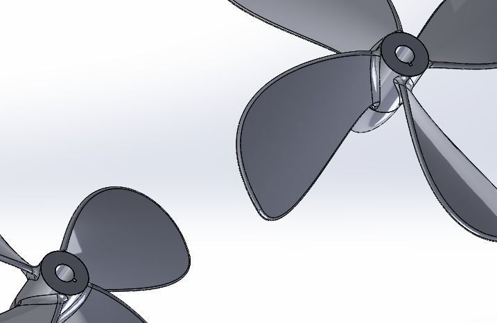Propeller 120mm 3D print model_16