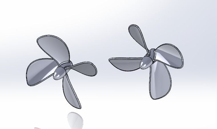 Propeller 120mm 3D print model_7