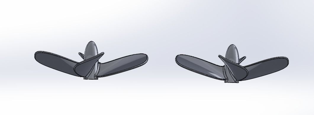 Propeller 120mm 3D print model_4