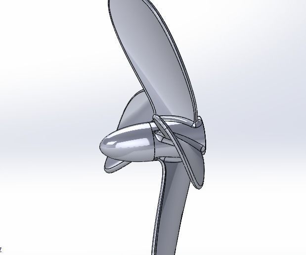 Propeller 120mm 3D print model_9