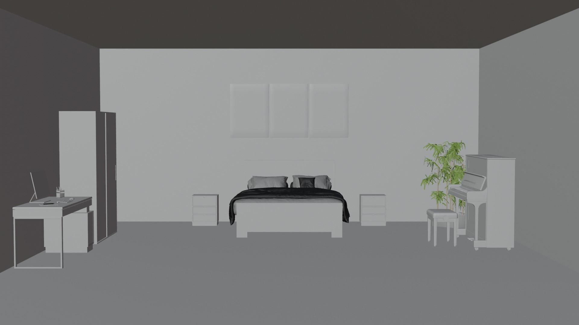 Modern Room Design free 3D model CGTrader