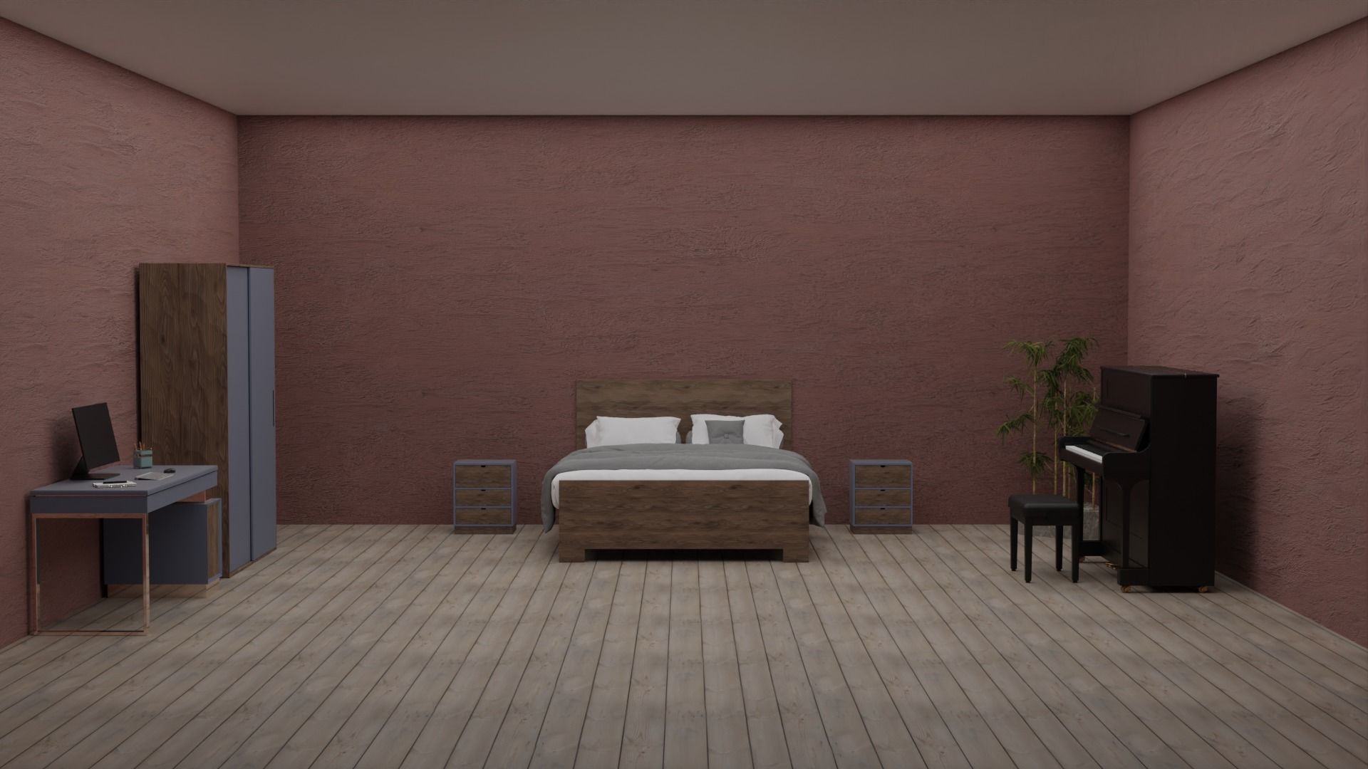 Modern Room Design free 3D model CGTrader