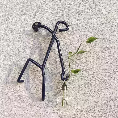 Metal human holder 3D model