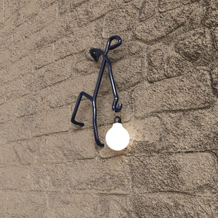 Metal human holder 3D model_2