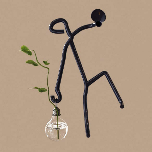 Metal human holder 3D model_3