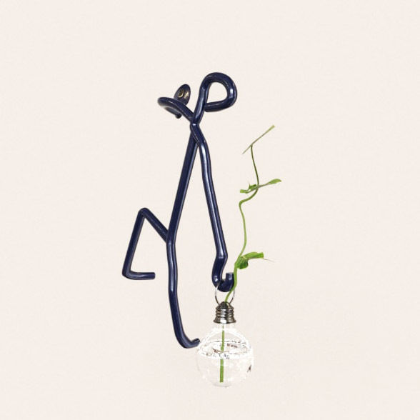 Metal human holder 3D model_4