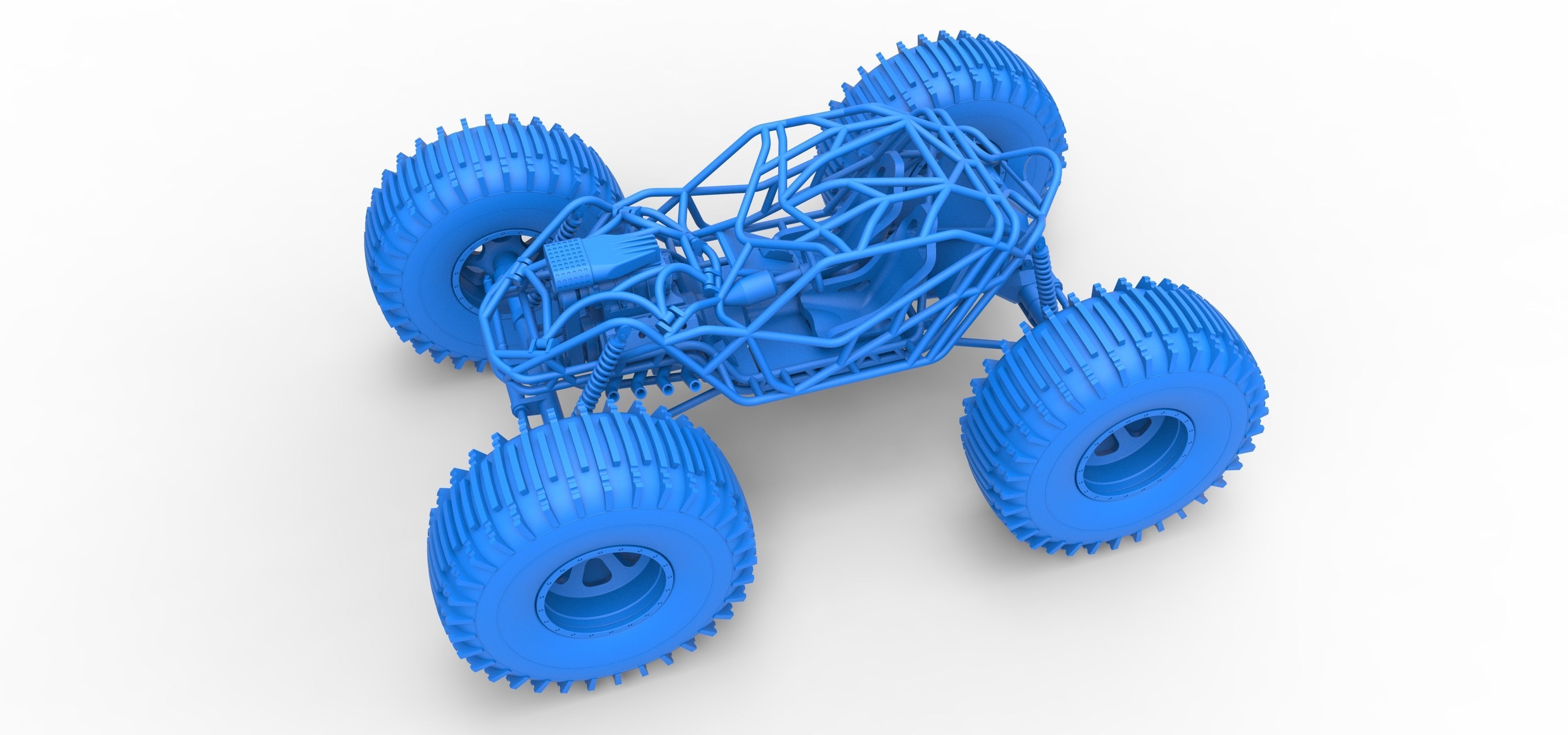Rock bouncer on low-pressure wheels Scale 1 to 25 3D print model_16