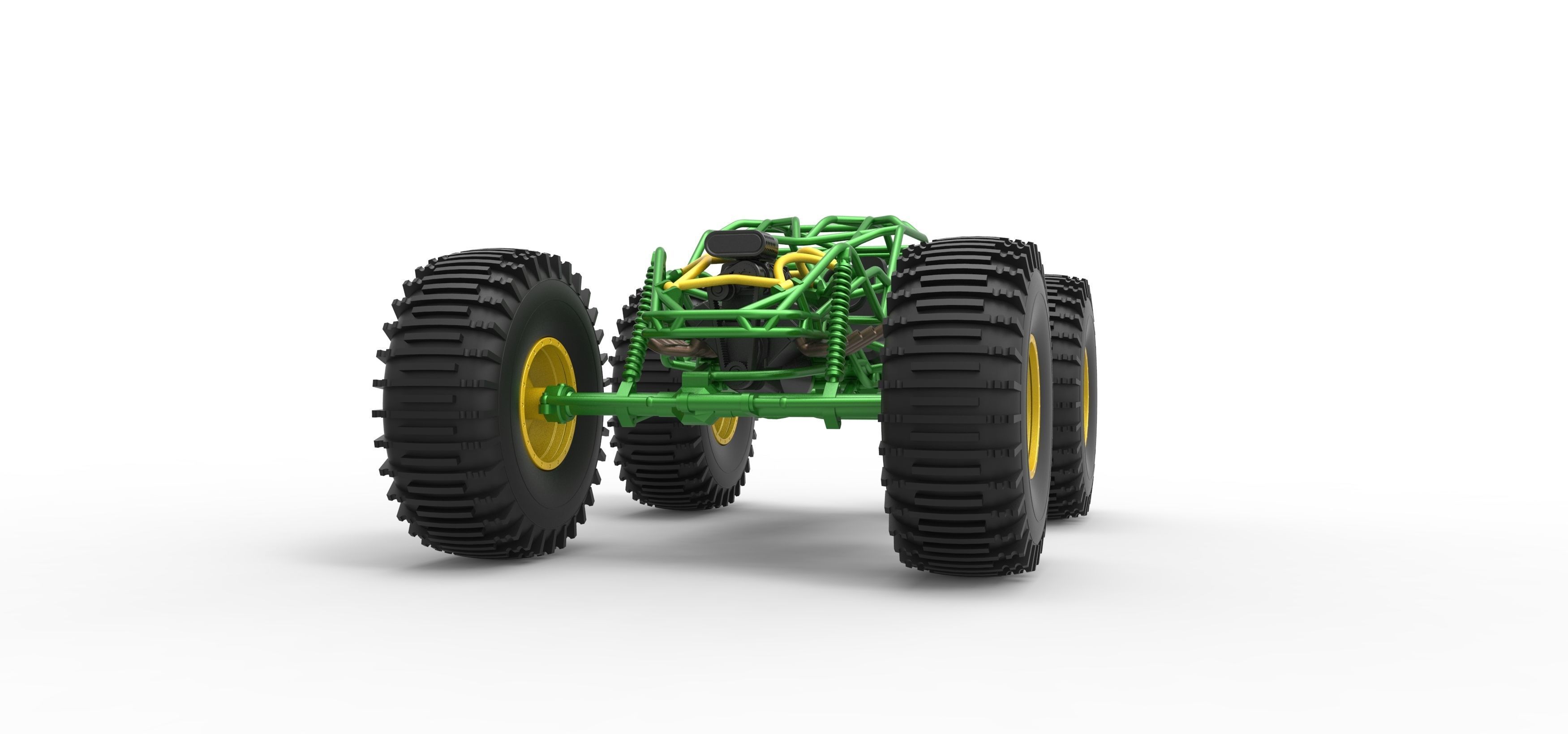 Rock bouncer on low-pressure wheels Scale 1 to 25 3D print model_5