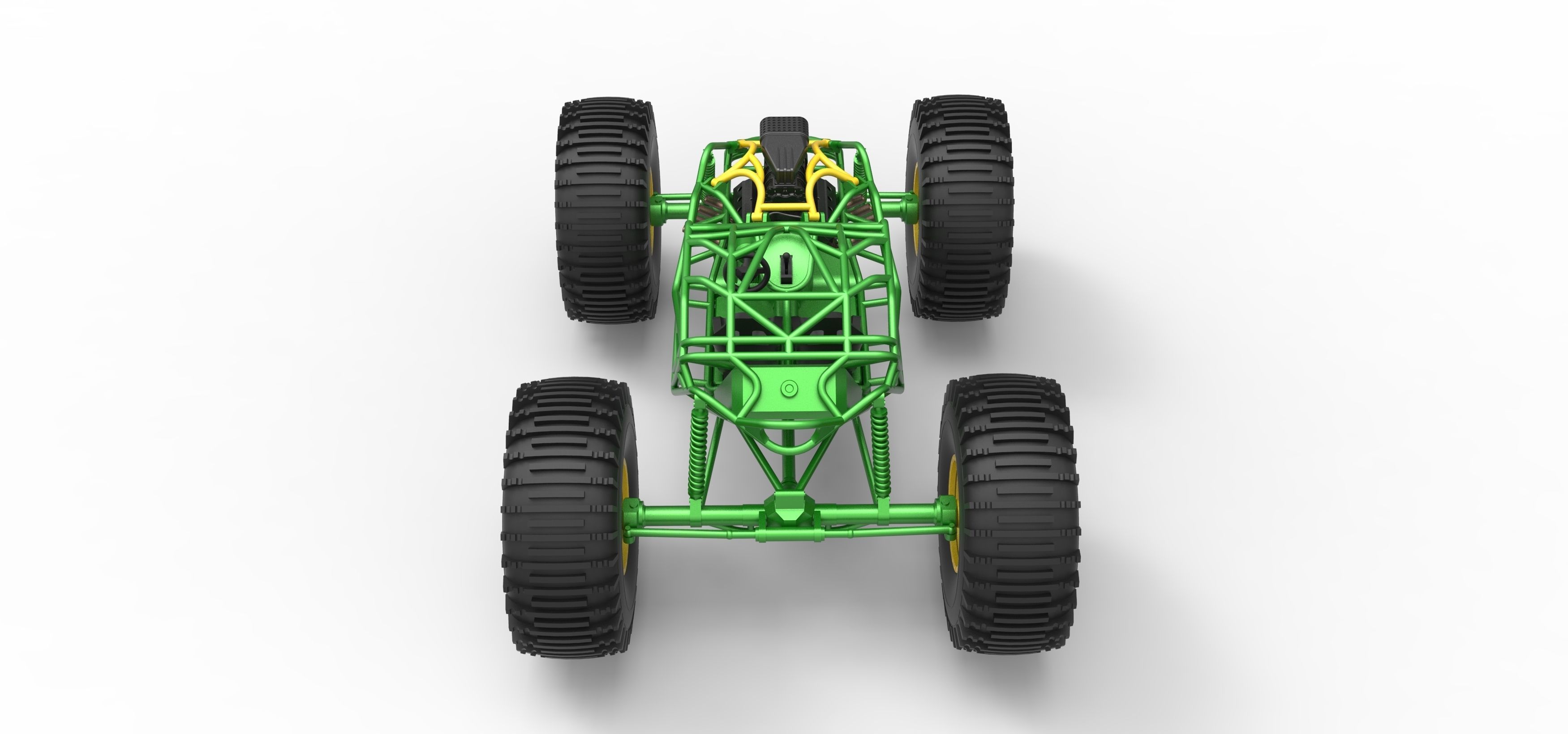 Rock bouncer on low-pressure wheels Scale 1 to 25 3D print model_13