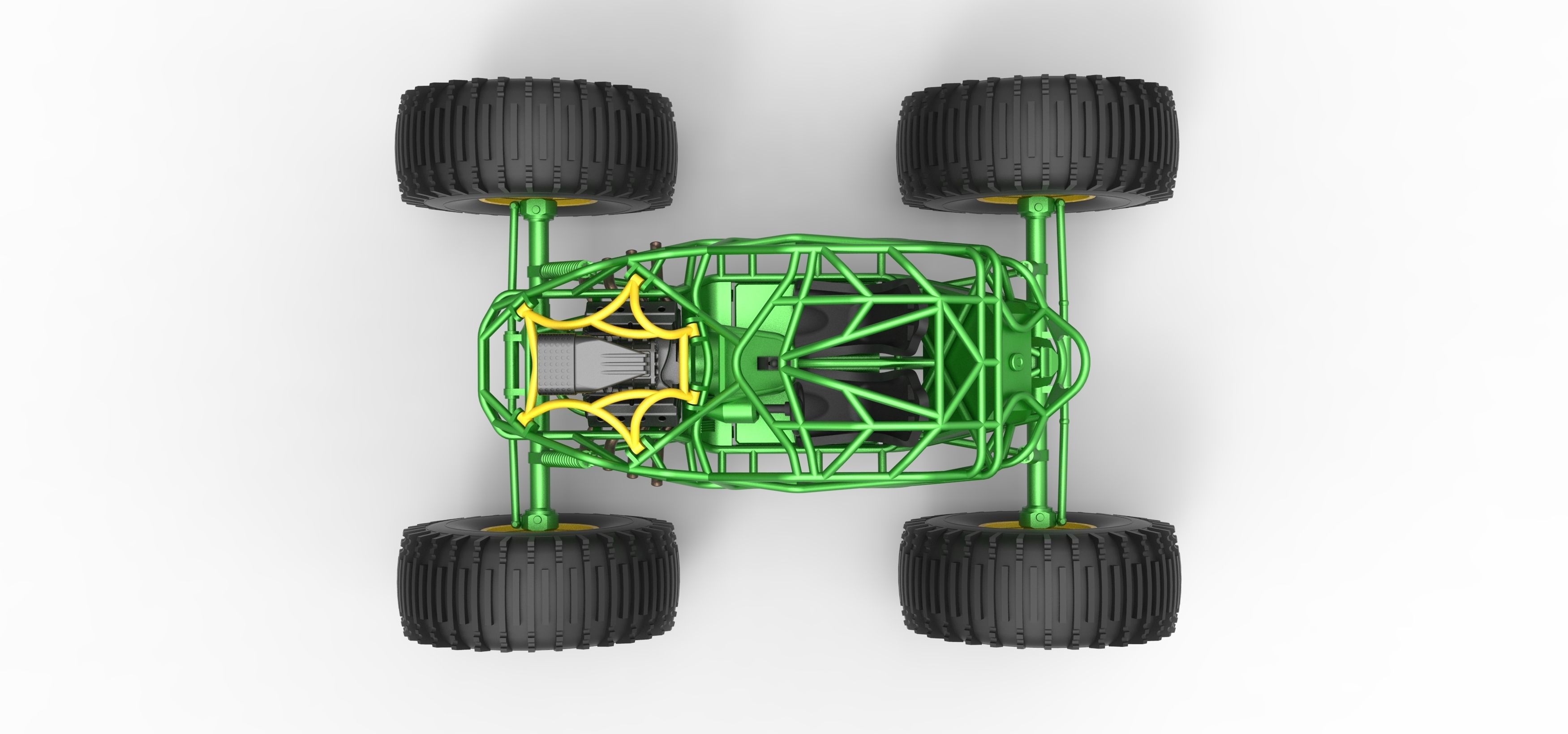 Rock bouncer on low-pressure wheels Scale 1 to 25 3D print model_10
