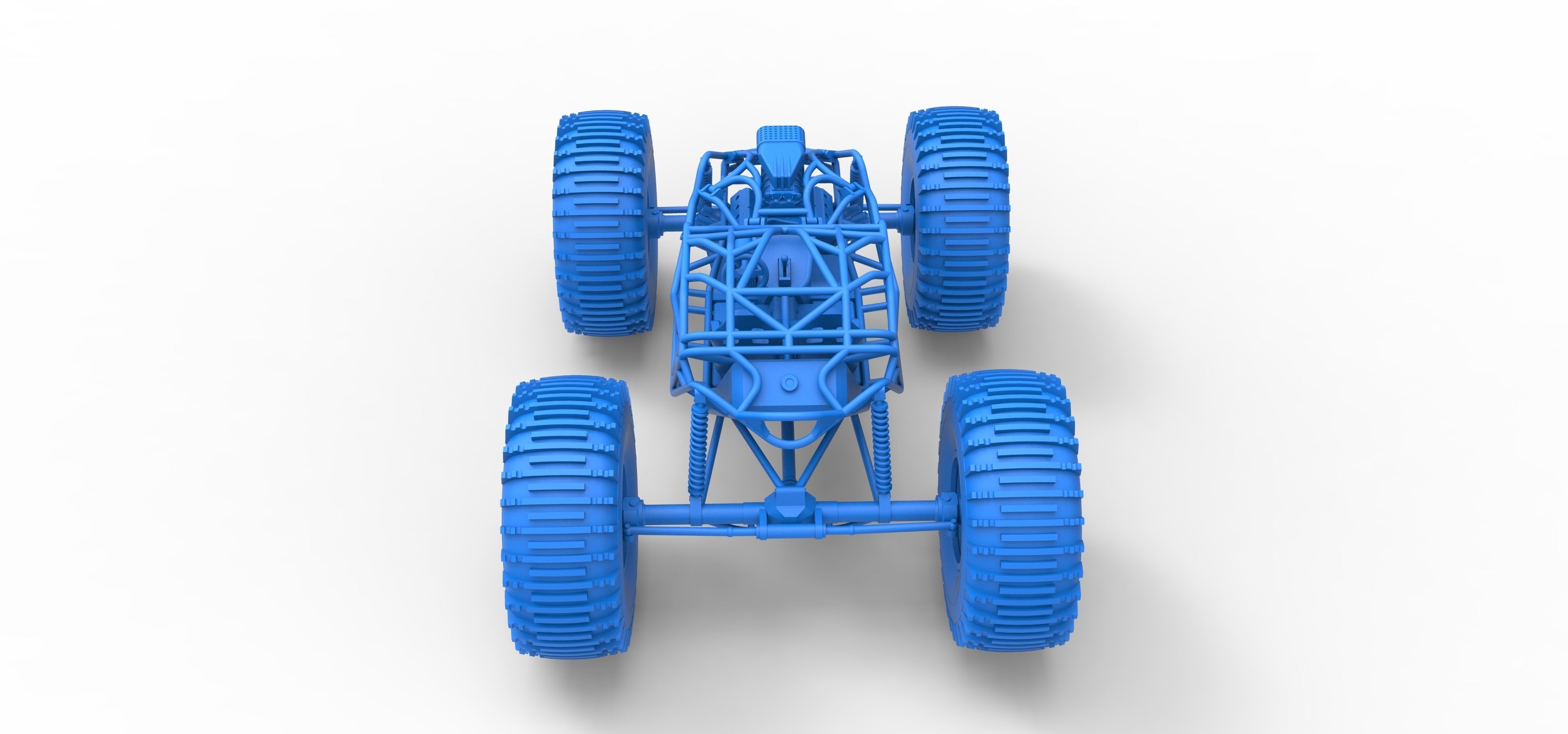 Rock bouncer on low-pressure wheels Scale 1 to 25 3D print model_27