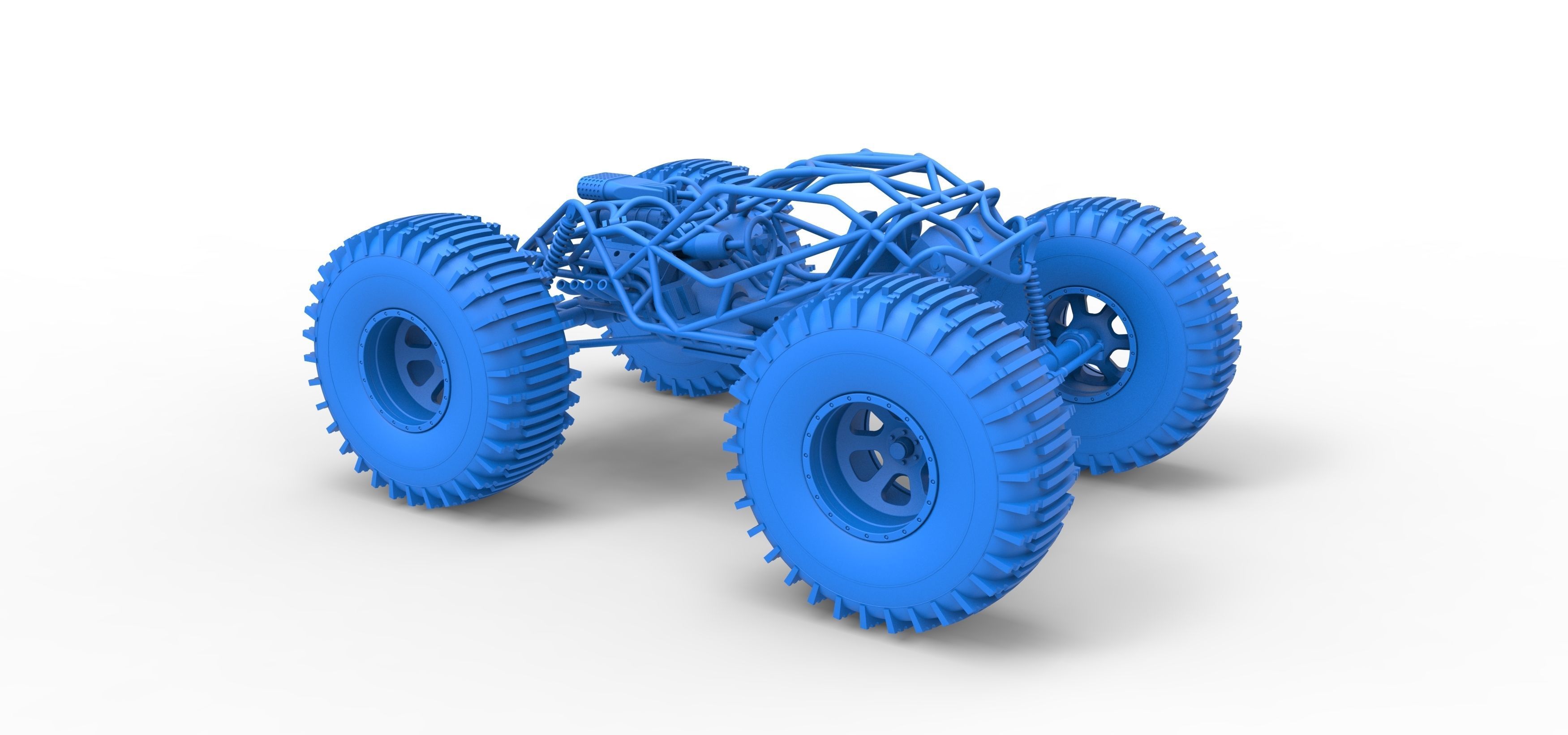 Rock bouncer on low-pressure wheels Scale 1 to 25 3D print model_25