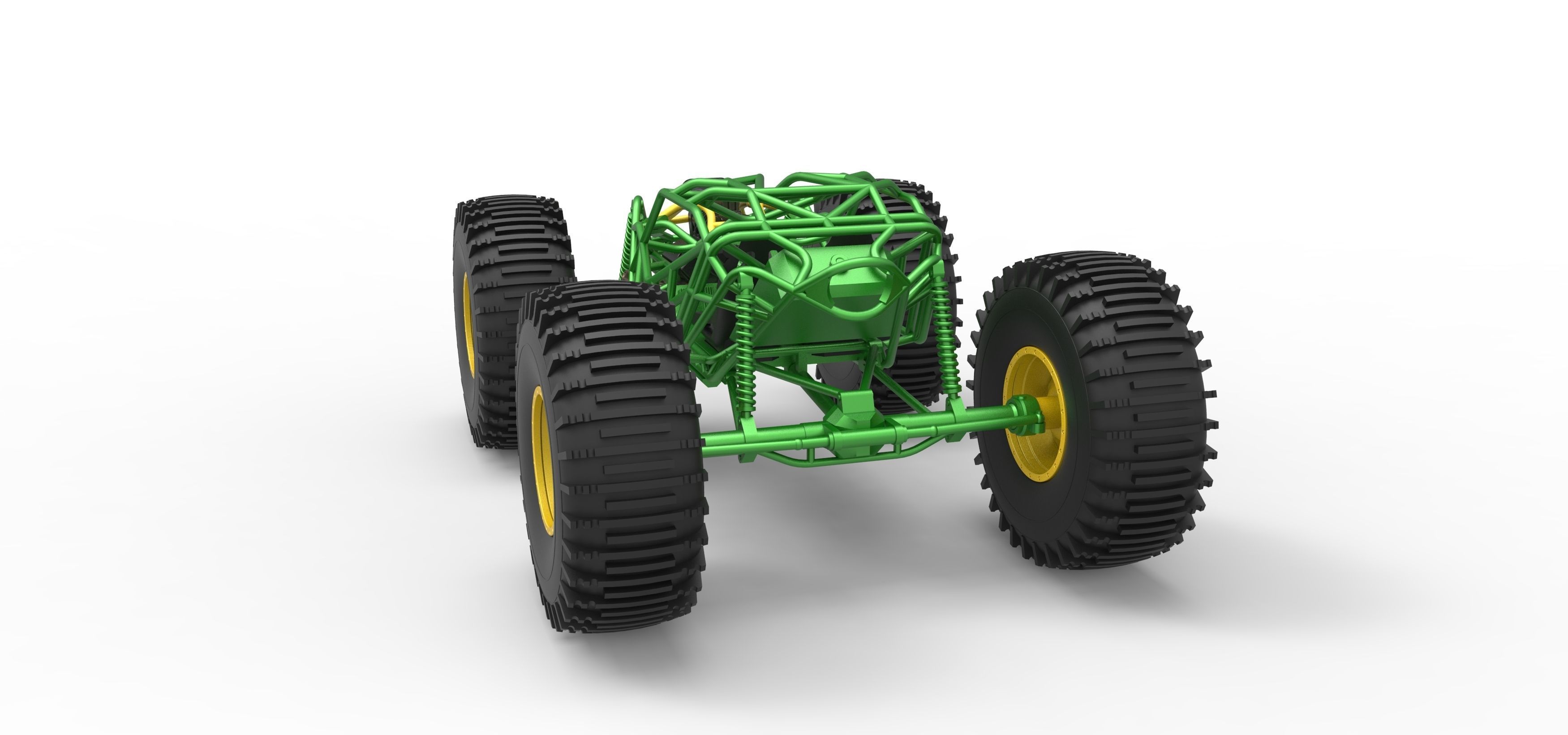 Rock bouncer on low-pressure wheels Scale 1 to 25 3D print model_12