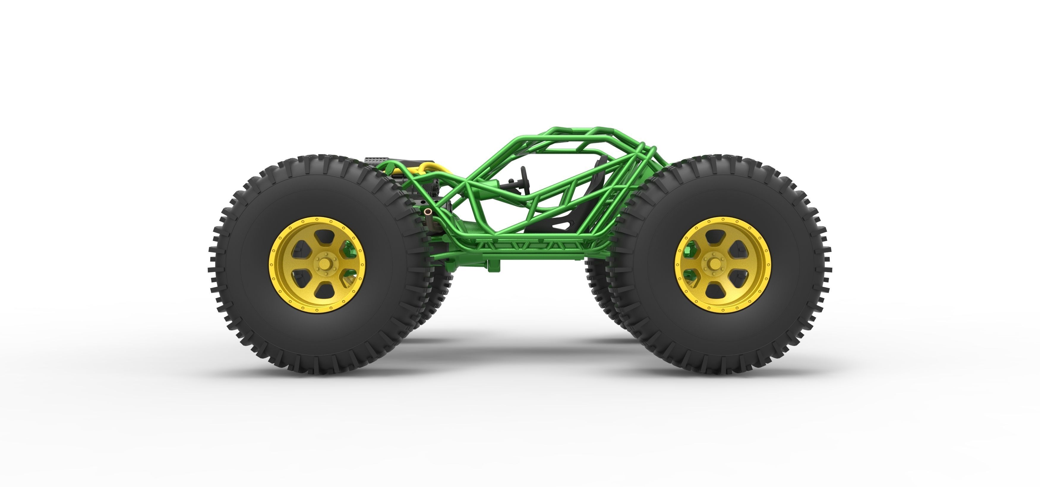 Rock bouncer on low-pressure wheels Scale 1 to 25 3D print model_8