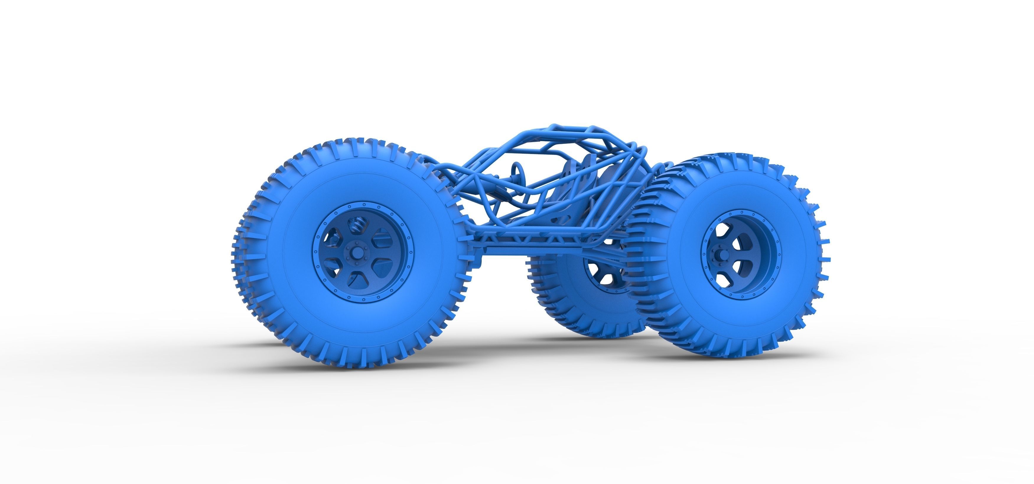 Rock bouncer on low-pressure wheels Scale 1 to 25 3D print model_17