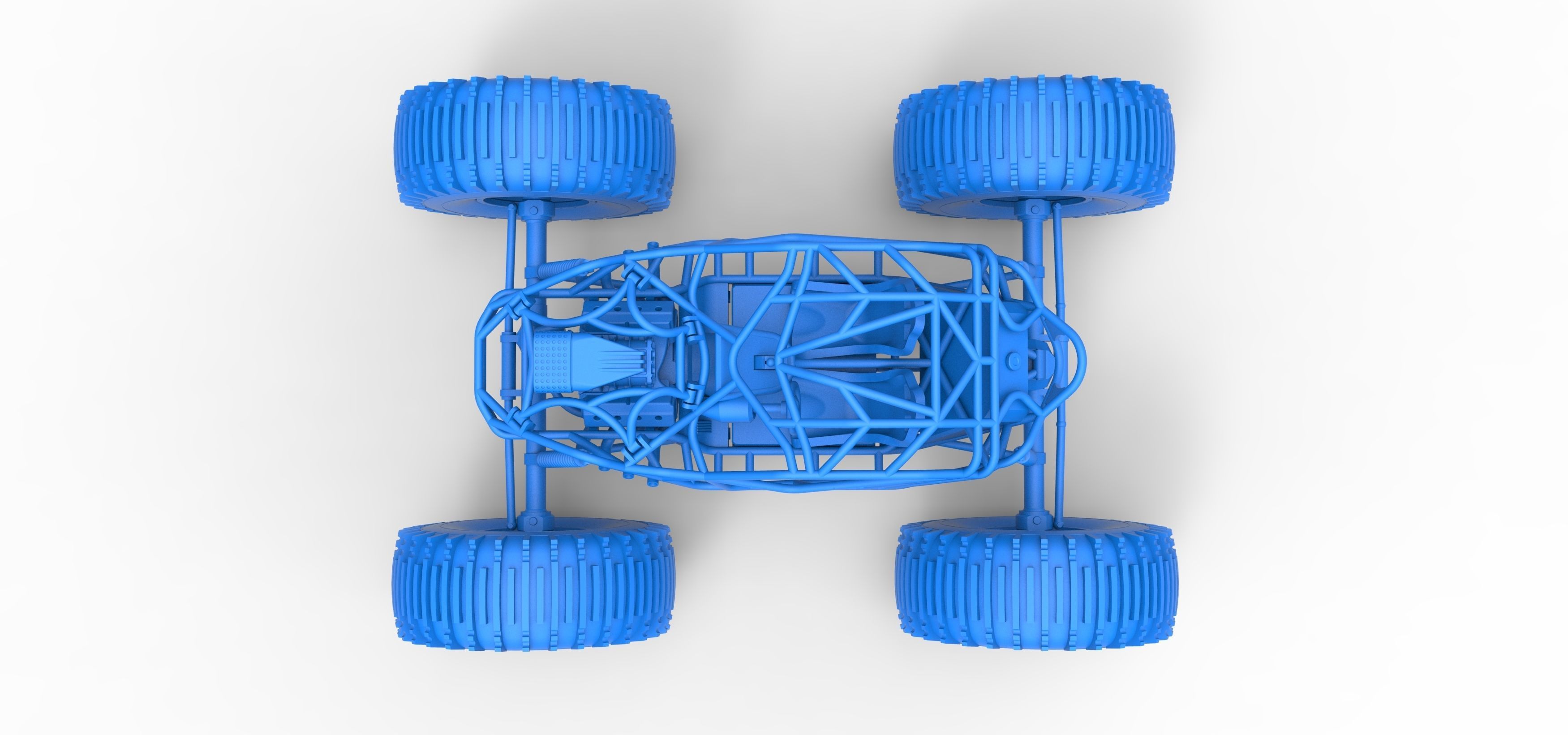 Rock bouncer on low-pressure wheels Scale 1 to 25 3D print model_24