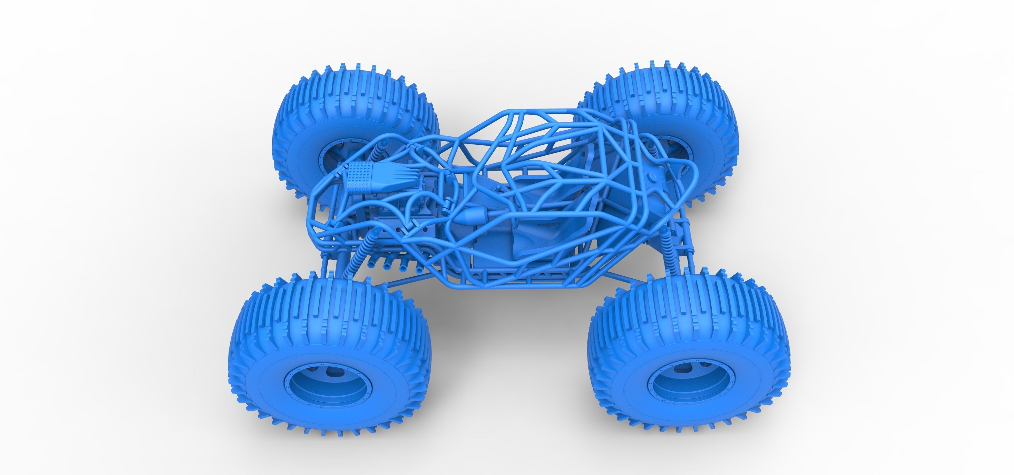 Rock bouncer on low-pressure wheels Scale 1 to 25 3D print model_23