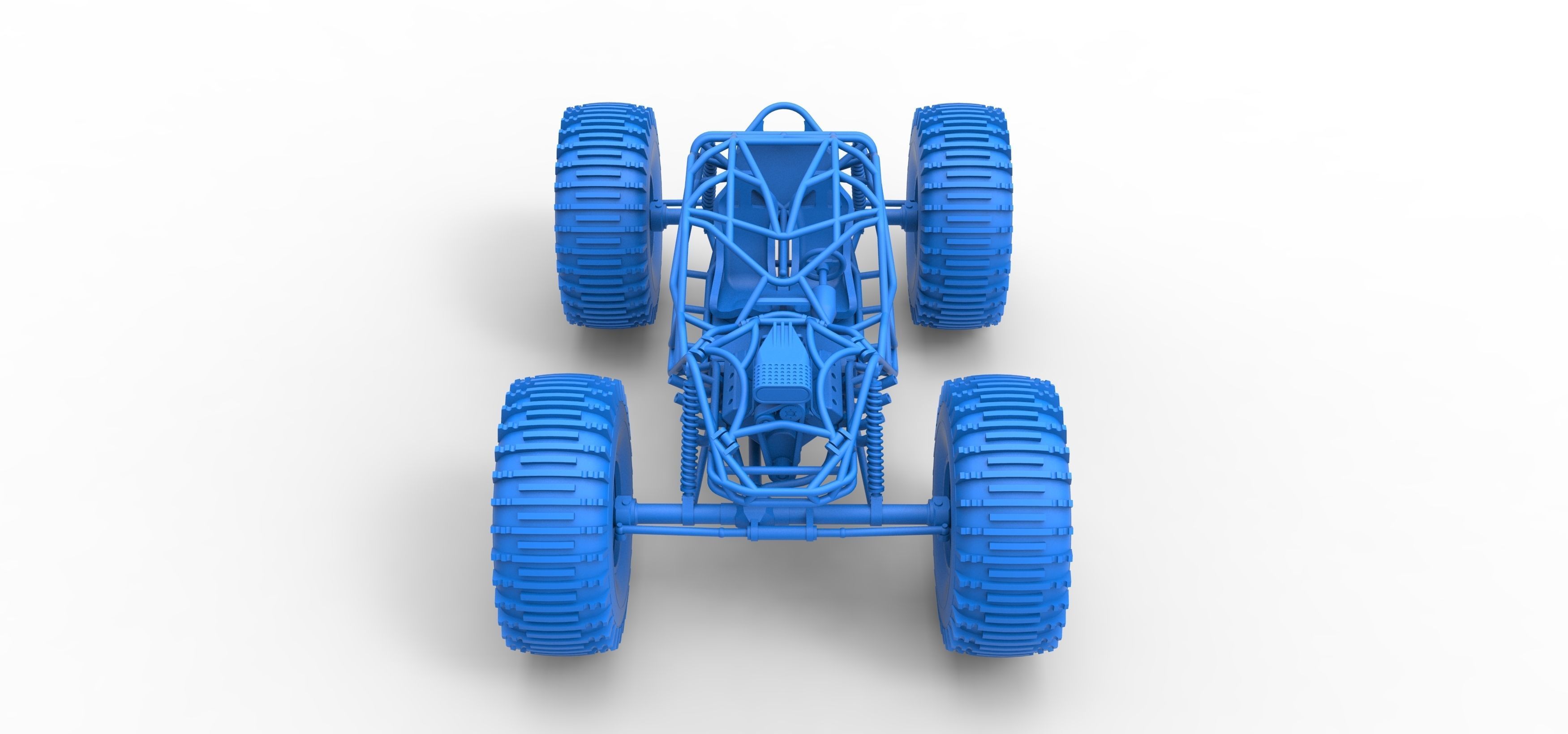 Rock bouncer on low-pressure wheels Scale 1 to 25 3D print model_20