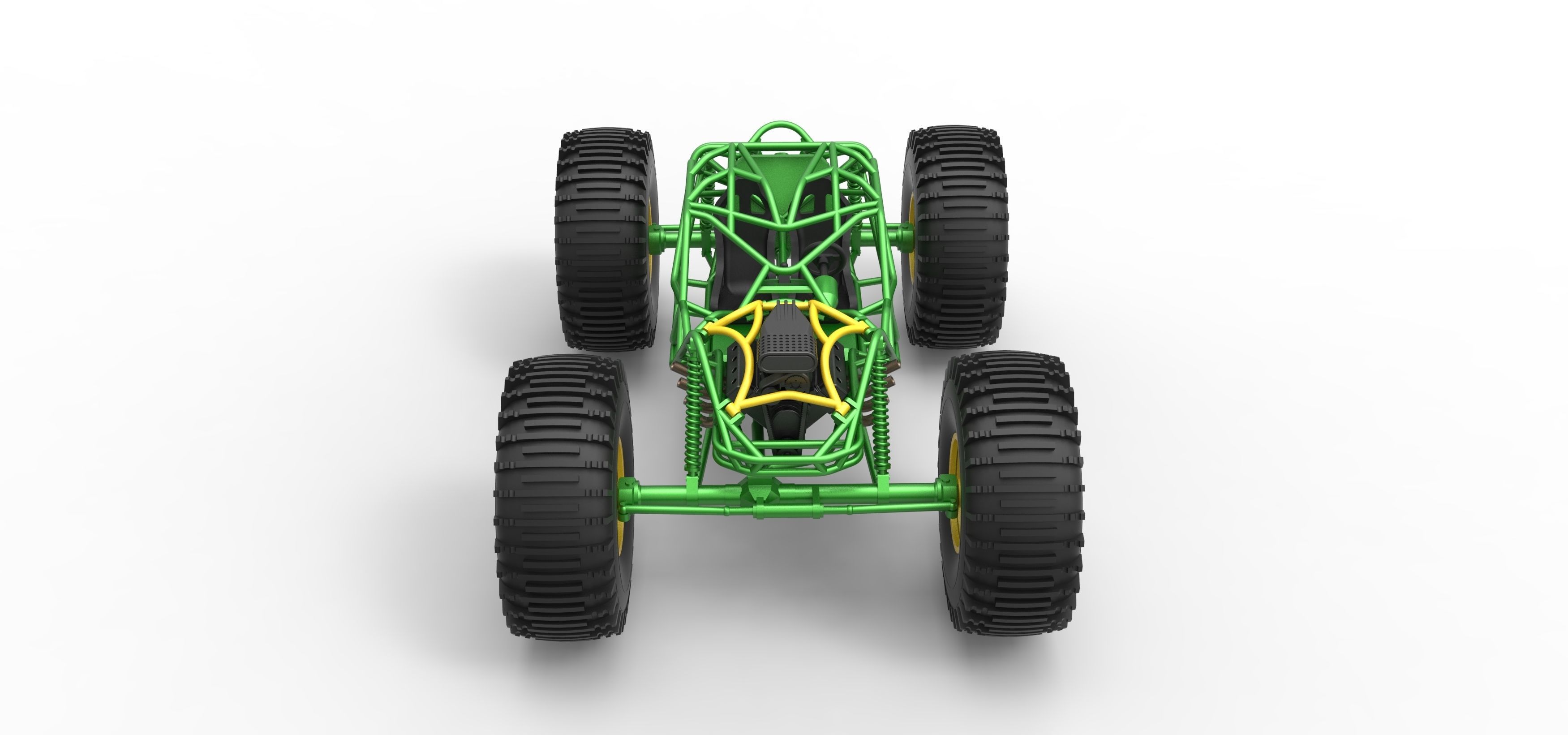 Rock bouncer on low-pressure wheels Scale 1 to 25 3D print model_6