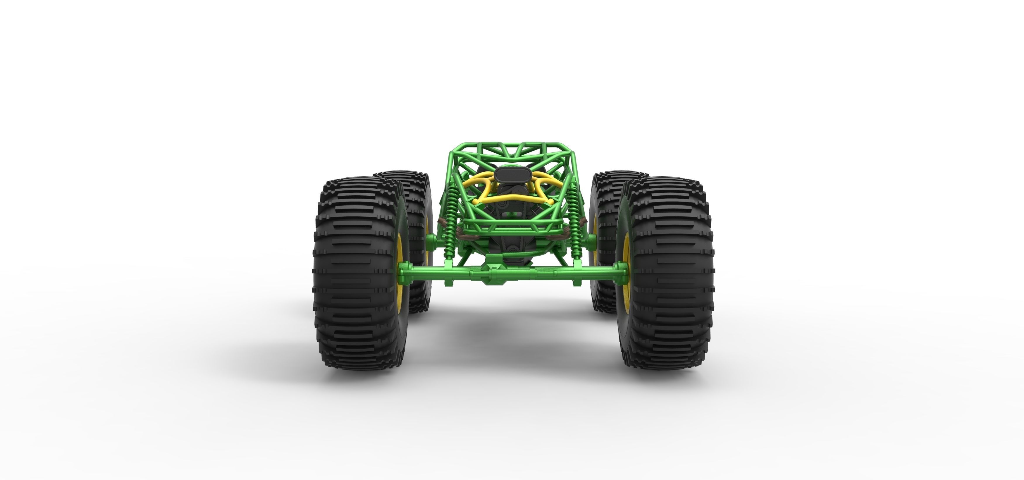 Rock bouncer on low-pressure wheels Scale 1 to 25 3D print model_7