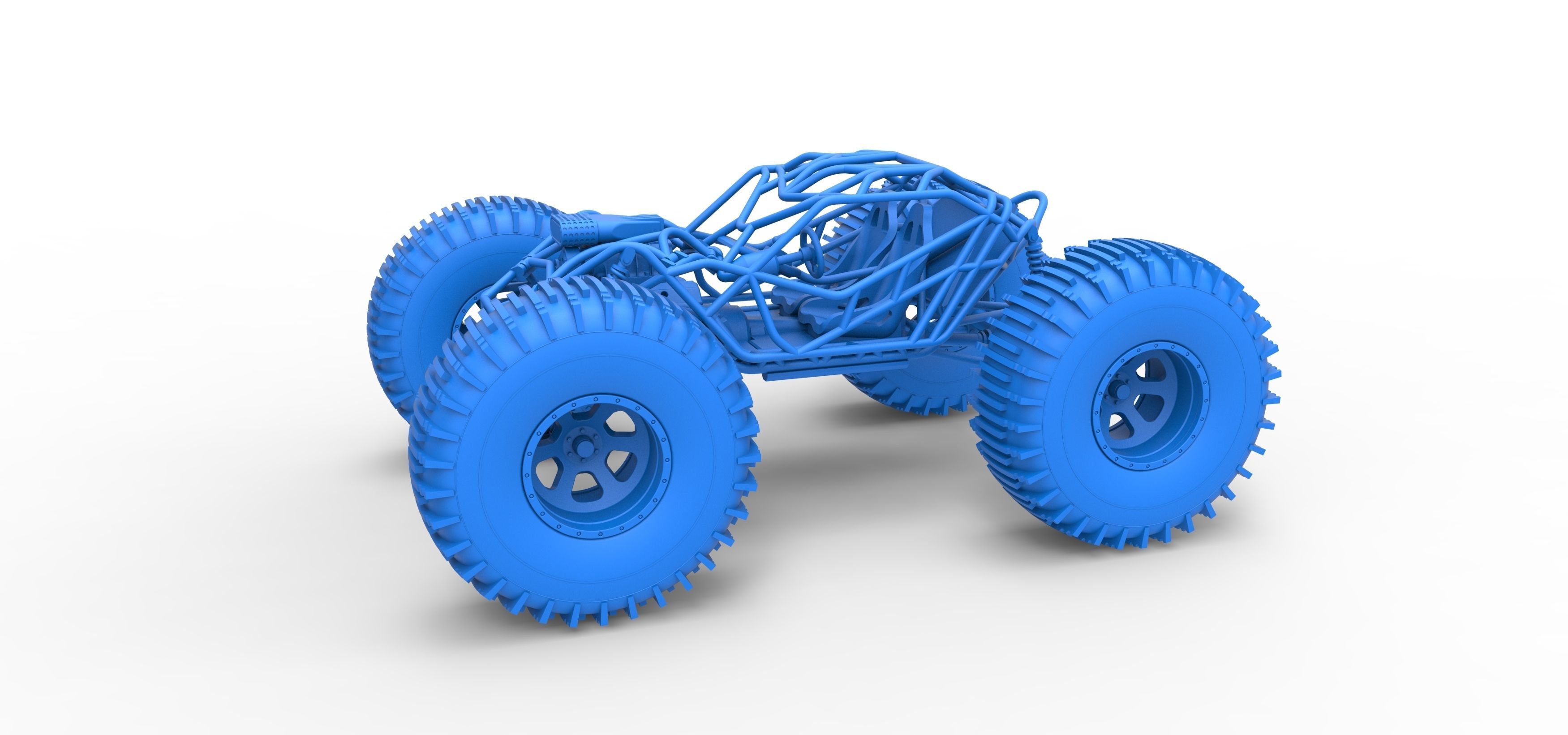 Rock bouncer on low-pressure wheels Scale 1 to 25 3D print model_15
