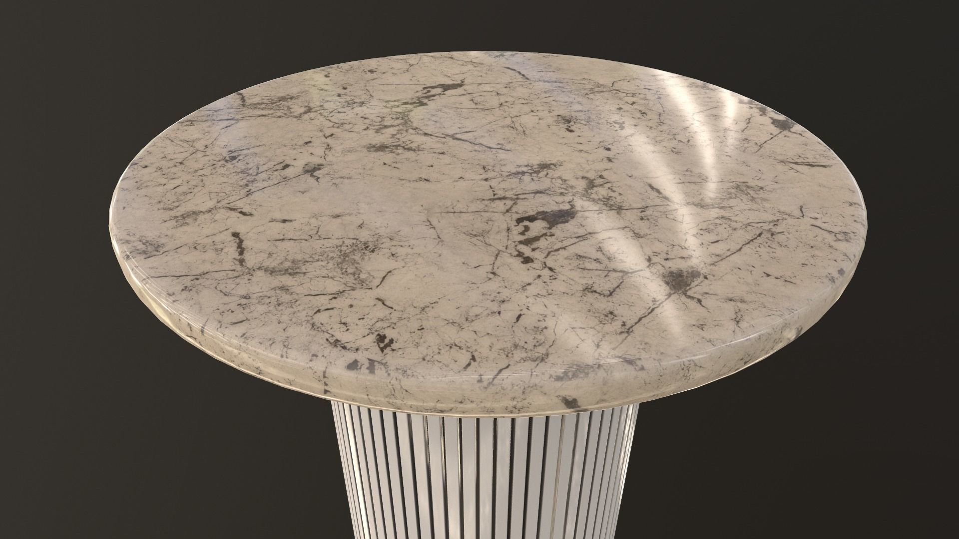 Lounge Table AR VR PBR Low-poly 3D model_3