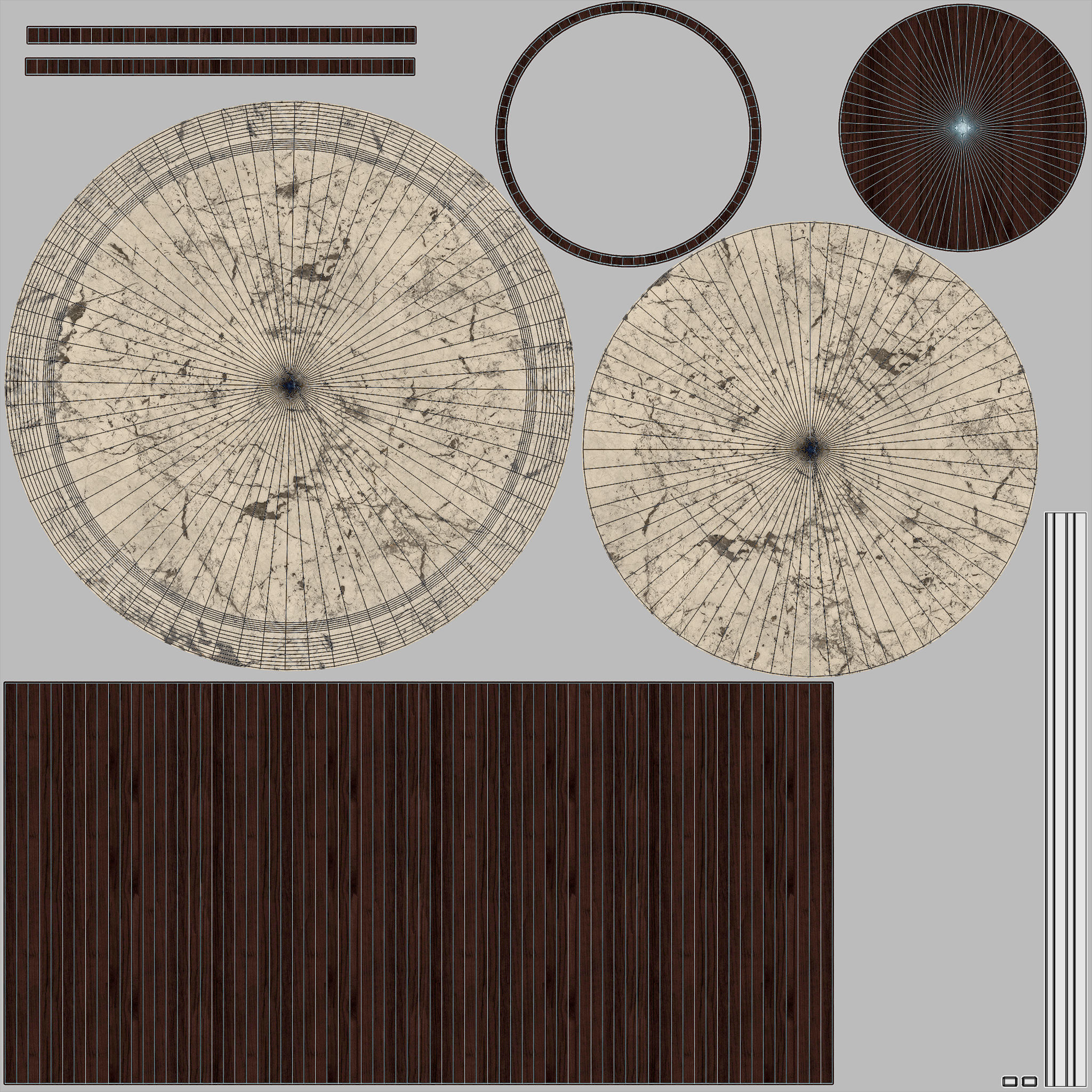 Lounge Table AR VR PBR Low-poly 3D model_14