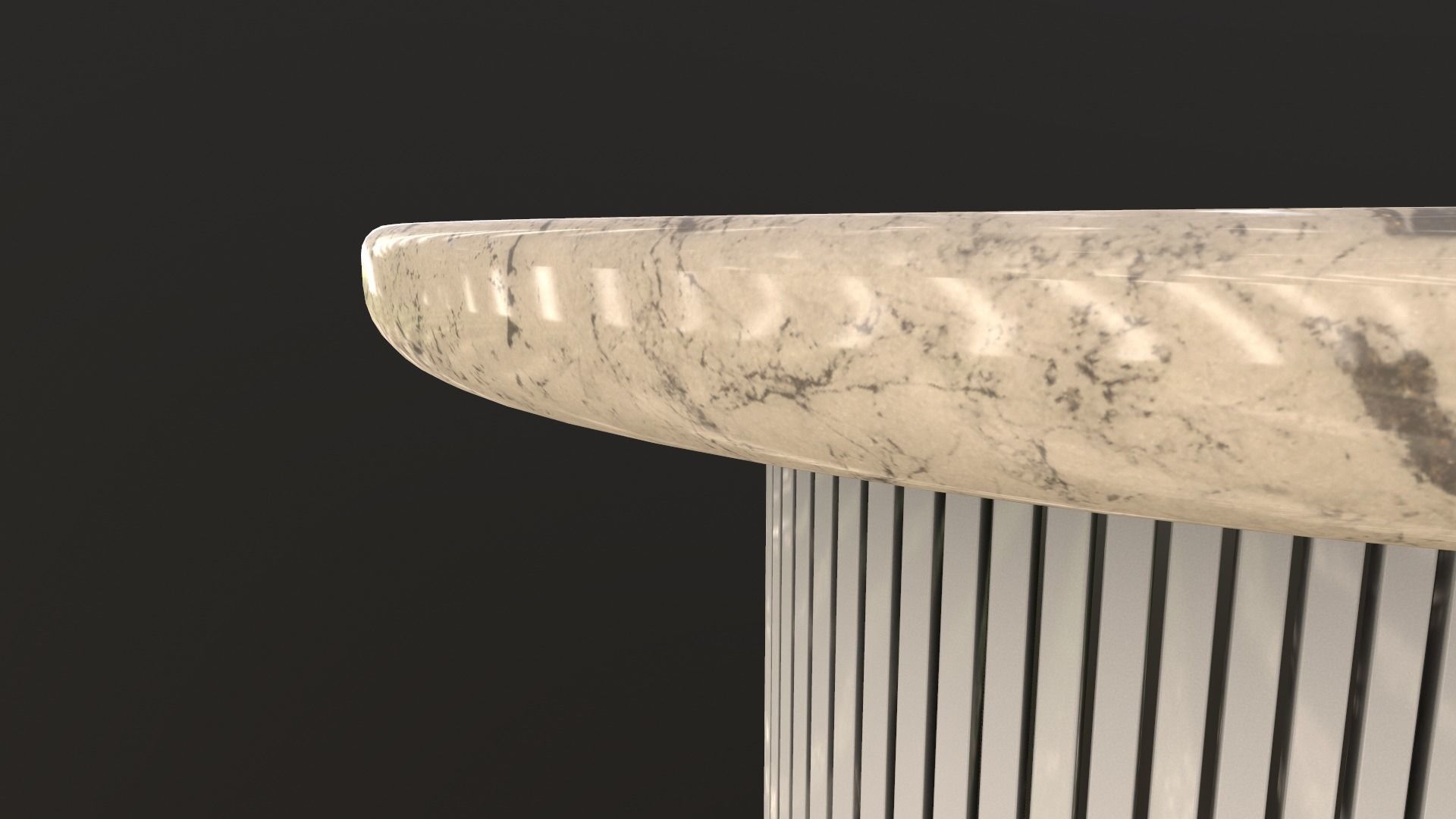 Lounge Table AR VR PBR Low-poly 3D model_9