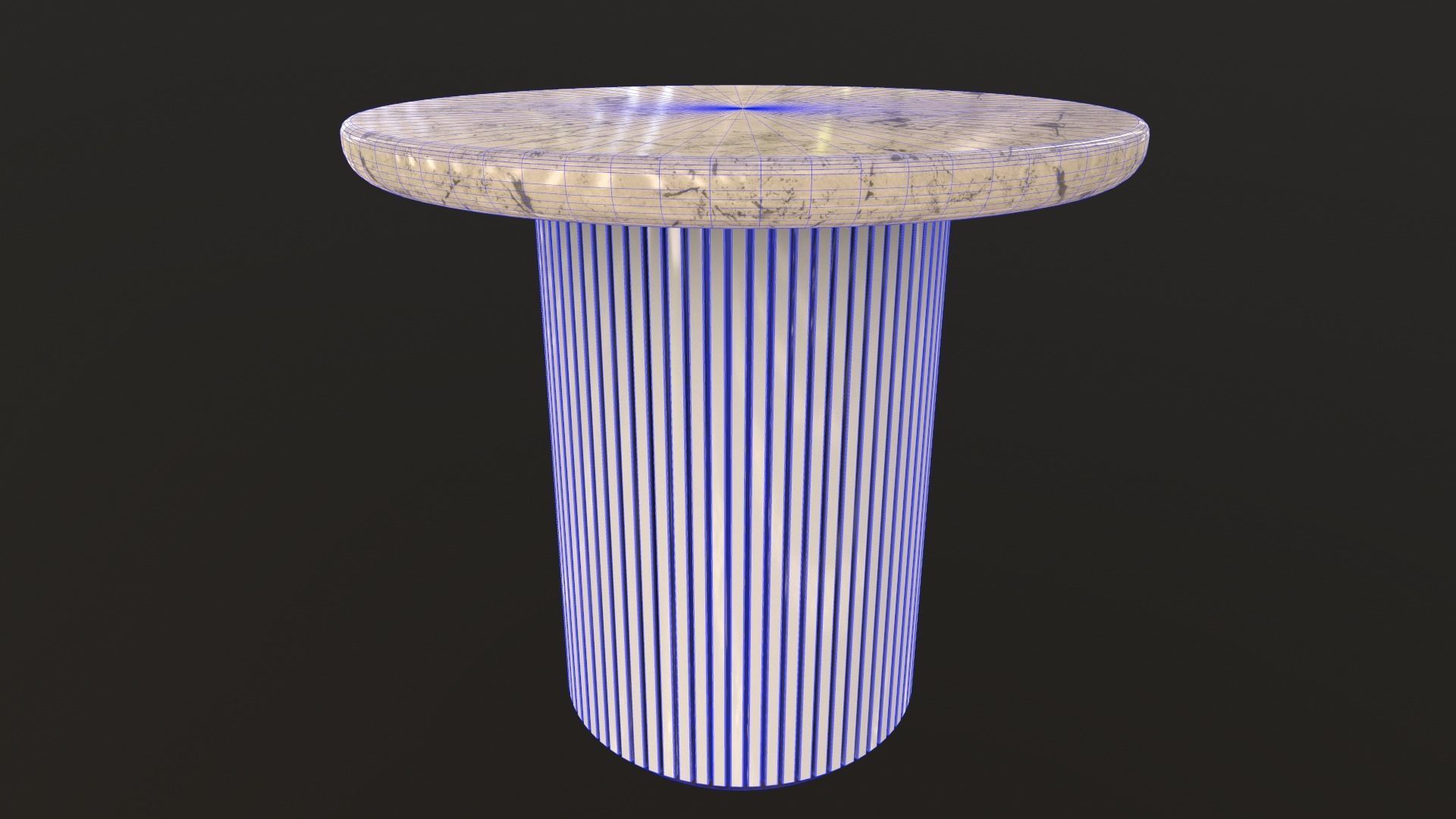 Lounge Table AR VR PBR Low-poly 3D model_12