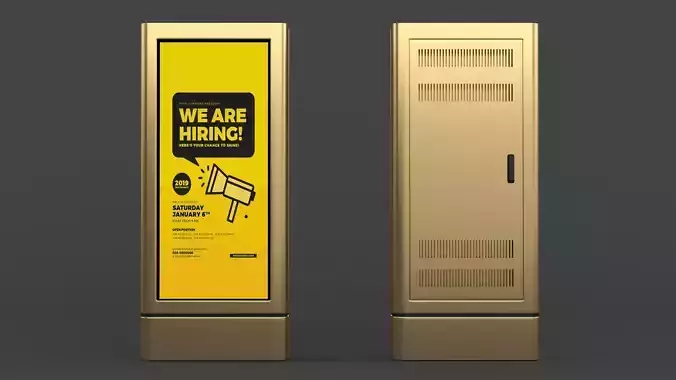 Electronic Kiosk 3D model