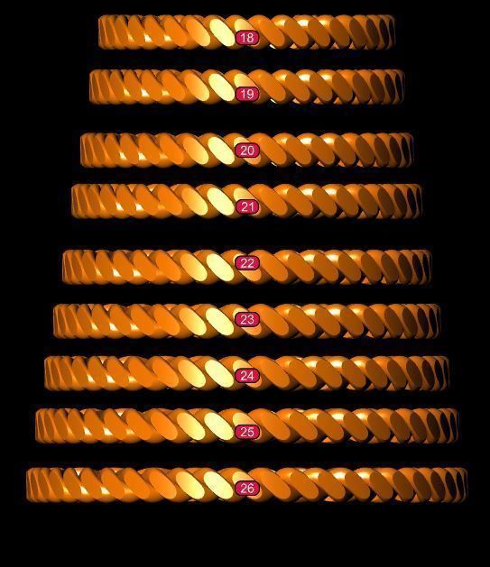 Rope Braided Band Ring cuban style 3D MODEL 3D print model_4