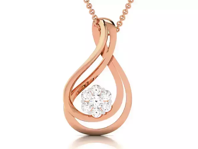 Diamond Charms Pendant 3dm render Detail