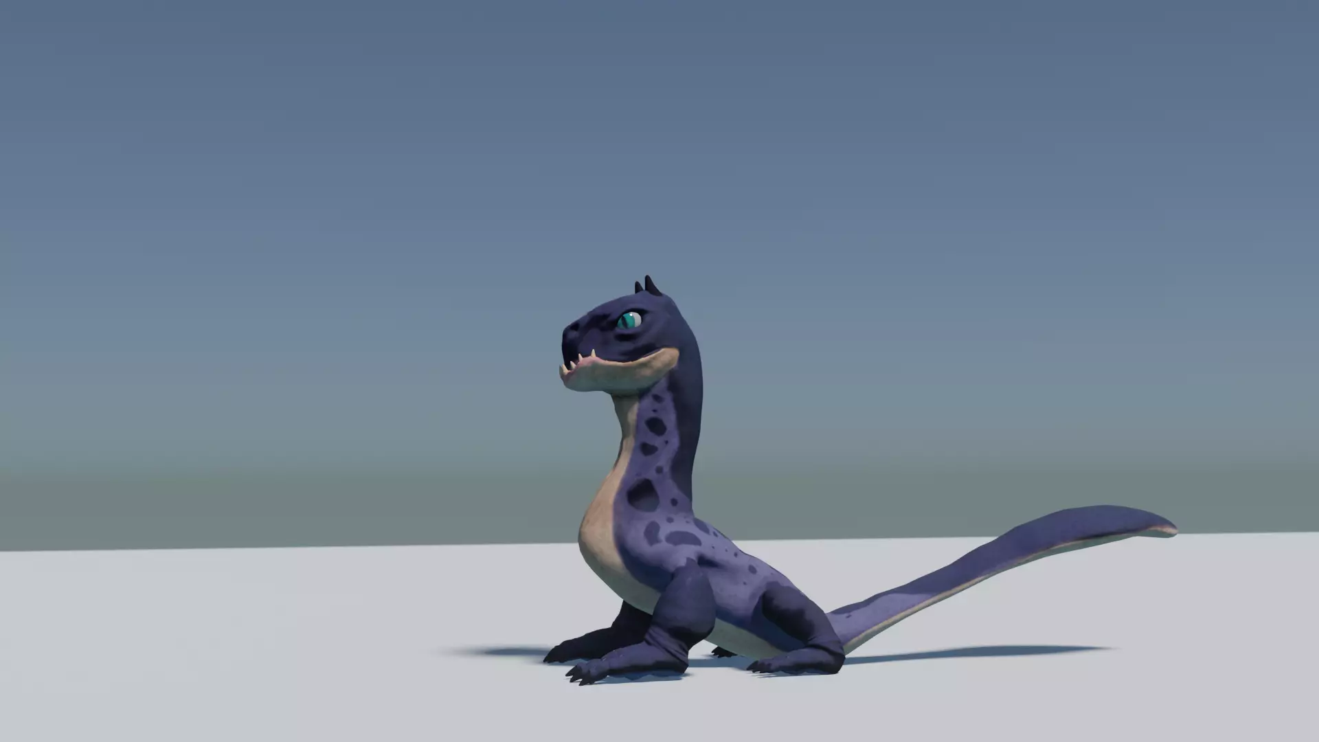Dragon Lizard model Low-poly 3D  Low-poly 3D model_0