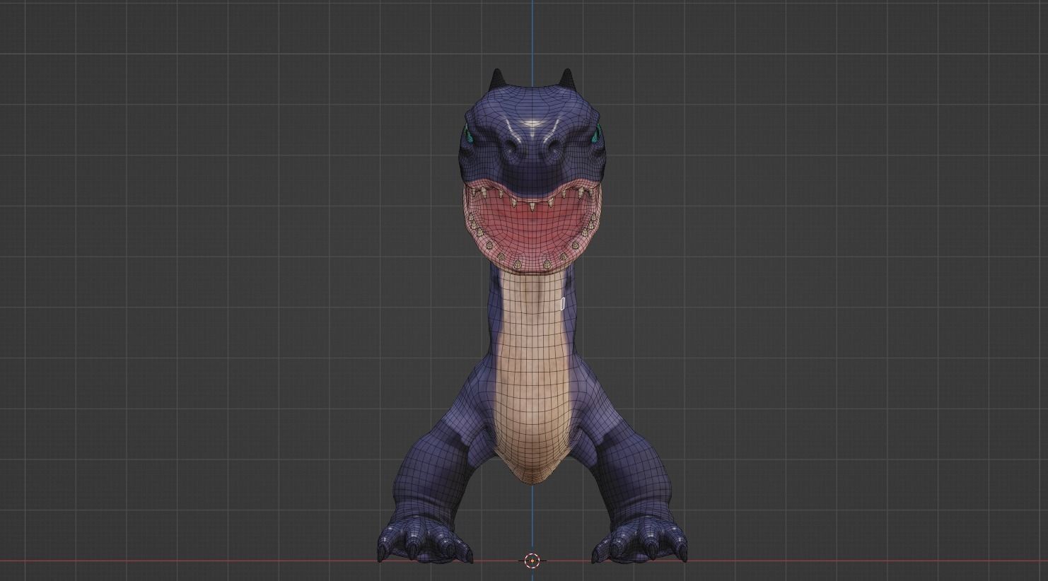 Dragon Lizard model Low-poly 3D  Low-poly 3D model_4