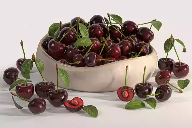 Cherry dish 3D model