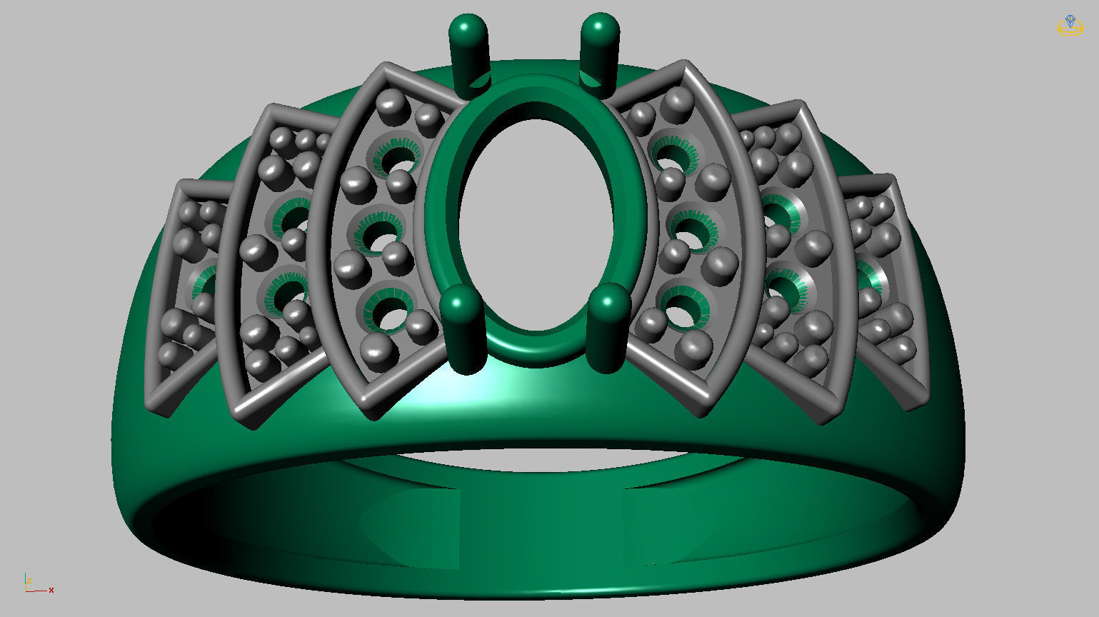 Graduation Ring 3D print model_16
