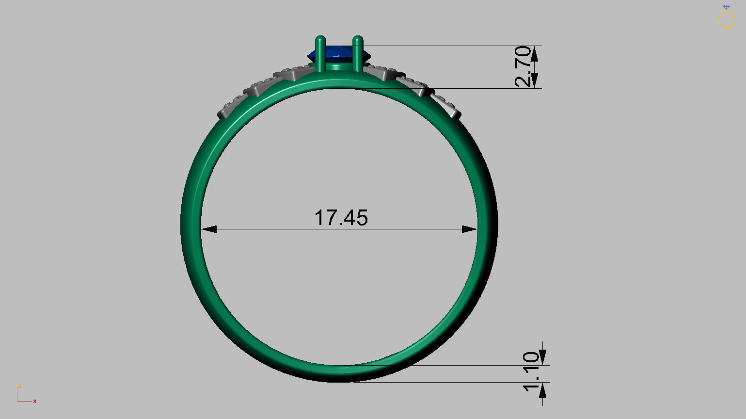 Graduation Ring 3D print model_18