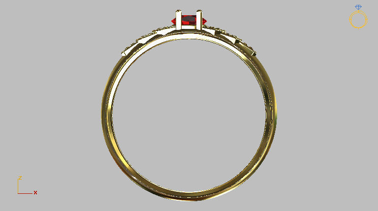 Graduation Ring 3D print model_3