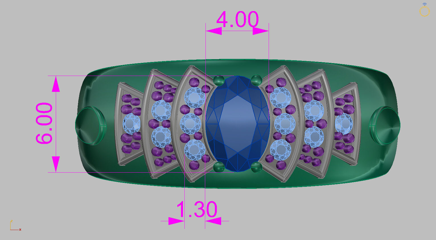 Graduation Ring 3D print model_19