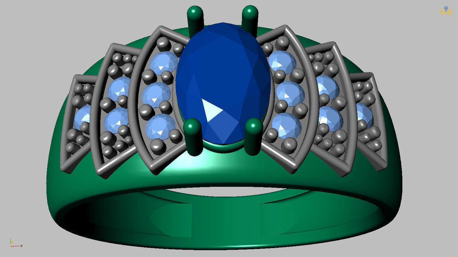 Graduation Ring 3D print model_17