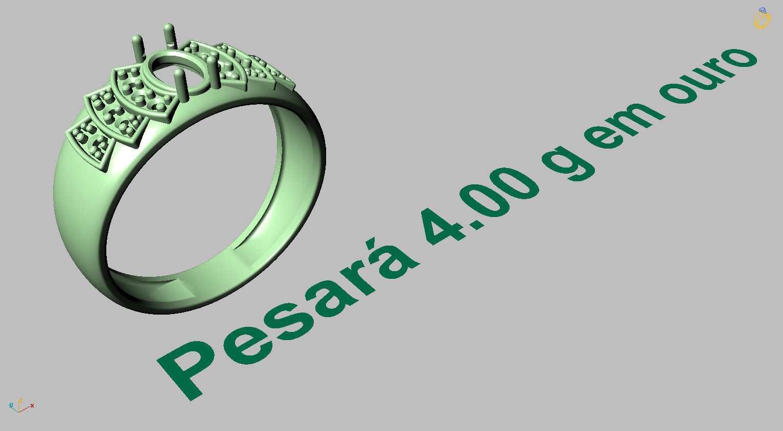 Graduation Ring 3D print model_21