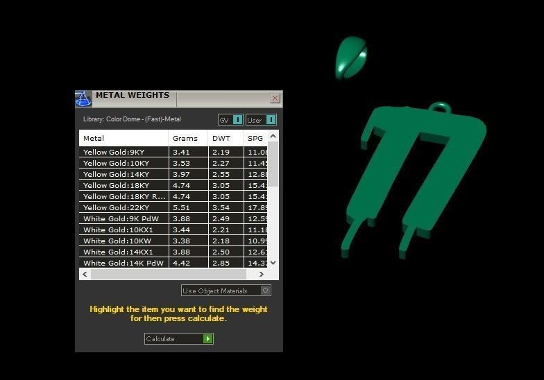 Model 1017 N Russelot Initial Letter Alphabet Pendant 3D print model_10