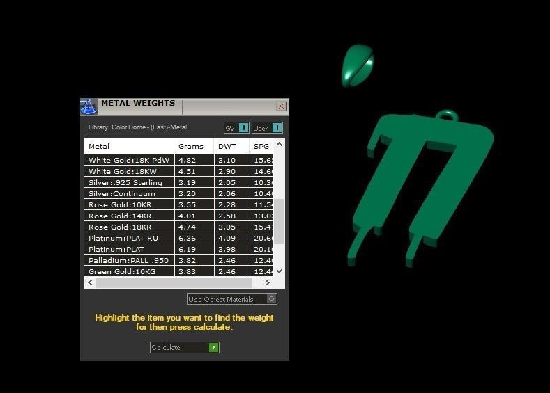 Model 1017 N Russelot Initial Letter Alphabet Pendant 3D print model_11