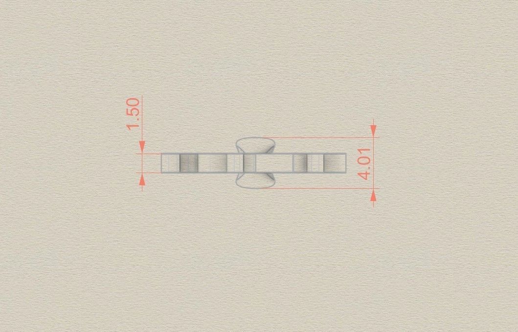 Model 1017 N Russelot Initial Letter Alphabet Pendant 3D print model_6