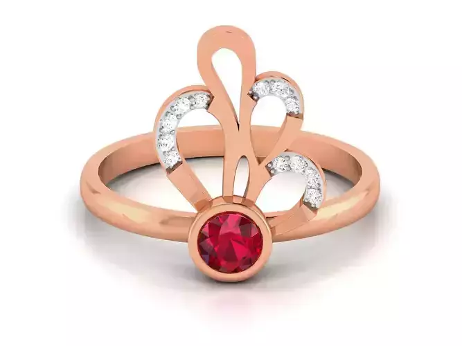 Women Diamond Ring 3dm renders detail