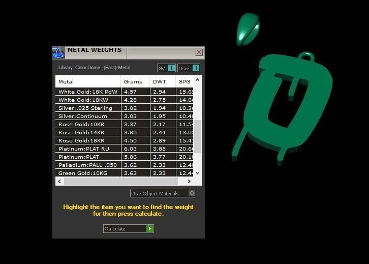 Model 1018 O Russelot Initial Letter Alphabet Pendant 3D print model_11